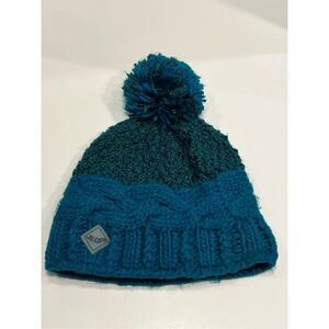Miz Collection Switzerland Women’s Beanie Hat Fleece Lined Pompon One Size Green